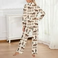 thumbnail image 5 of Bibifish Womens Pajama Sets Western Cowboy & Horse Printed Long Sleeve Sleepwear Sets Button Down Pj Top With Pants Country Style Cozy 2 Piece Pj Sets, 5 of 5