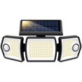 thumbnail image 1 of Lámpara solar VIVOHOME de 3 cabezales, 2500 lúmenes, IP65, resistente al agua, 1 of 8