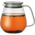 thumbnail image 2 of Kinto Théière en Acier Inoxydable Unitea à une Touche 720 ml. Théière en Verre Résistante à la Chaleur avec Passoire et Couvercle en Acier Inoxydable., 2 of 6