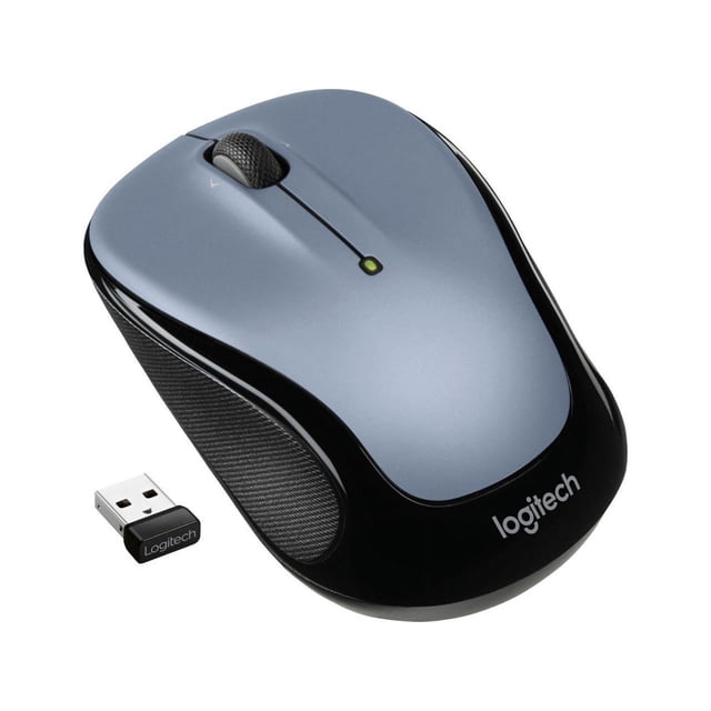 Logitech M325s, 2,4 GHz USB Souris Sans Fil avec Récepteur, Argent Clair - Souris - Droitière et Gaucher - Optique - 5 Boutons - Sans Fil - 2,4 GHz - Récepteur Sans Fil USB - Argent