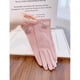 thumbnail image 4 of Guantes de protección solar de verano para mujer, finos, antiultravioleta, transpirables, de algodón, antideslizantes, con pantalla táctil, de color sólido, a la moda, parasol, 4 of 5