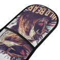 thumbnail image 2 of BZSMCE Oven Mitts Brown Wild Bear Creative Pattern Resistant Kitchen Gloves, 2 of 5