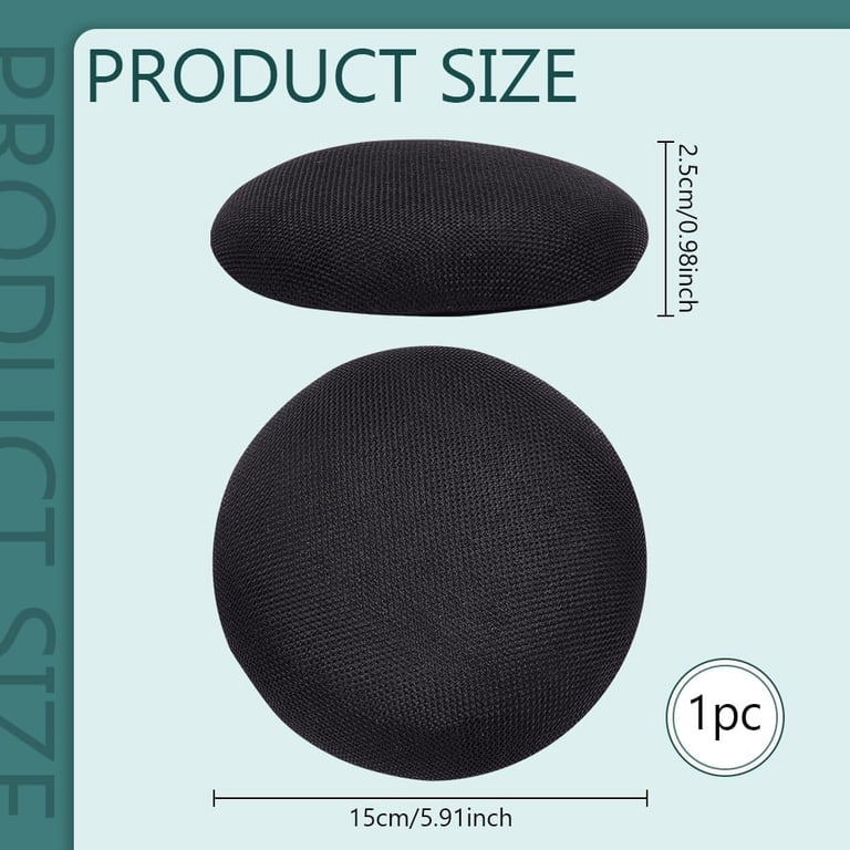 5367 Black Sinamay Hat Fascinator Base, Headwear Base Round Black Sinamay Hat Fascinator Hat Base Headwear Fascinator  main image 4