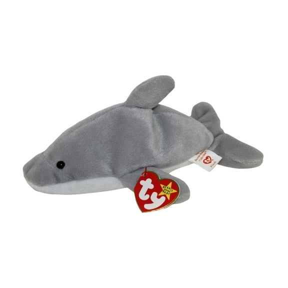 Ty Beanie Baby: Flash the Dolphin | Stuffed Animal | MWMT