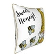 thumbnail image 2 of KLL Gnome Sweet Honey Decorative Throw Pillow Covers Velvet Soft for Couch Sofa Bedroom Living Room Outdoor - 18"x18", 2 of 8