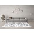 thumbnail image 3 of Ahgly Company Indoor Square Abstract Gray Modern Area Rugs, 3' Square, 3 of 4