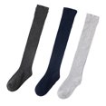 thumbnail image 1 of Calcetines altos hasta el muslo Calcetines de algodón a rayas por encima de la rodilla Calcetines largos hasta la rodilla para mujer, 1 of 5