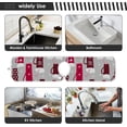 thumbnail image 6 of Coolnut Merry Christmas Winter Holidays Mugs 2PCS Kitchen Faucet Mats, Bathroom Faucet Mat Sink Kitchen Faucet Sinkmat Faucet Splash Catcher Faucet Mat Dish Drying Mat for Kitchen Sink, 14x5in, 6 of 7