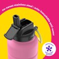 thumbnail image 3 of bubba Trailblazer Stainless Steel Water Bottle with Straw Lid, 40 oz (1.18 L), Vacuum-Insulated, Azalea, 3 of 8
