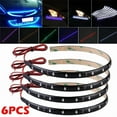 thumbnail image 3 of 6pcs 12V 15 LEDs 30cm 5050 SMD LED Strip Light Waterproof DIY Car Super Bright, 3 of 13