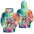 thumbnail image 3 of Funny Watercolor Adorable Pitbull Peeking Through Torn Paper Effect All Over Print 3D Hoodie Unisex Merch Hoodies Terrier Dog Lover - 00026, 3 of 6