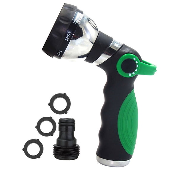 BNNG Garden Hose Nozzle Spray Water Nozzle With 8 Adjustable Watering Patterns Garden Hose Nozzle, High Pressure Hand Sprayer with Flow Control for Watering Plants & Lawns, Washing Cars & Pets