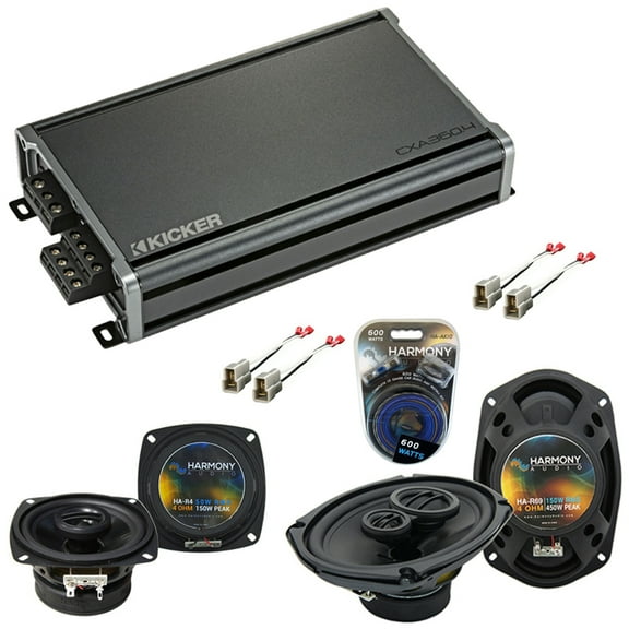 Fits Volkswagen Vanagon 86-92 OEM Speaker Upgrade Harmony R4 R69 & CXA360.4 Amp