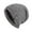 Grey, variant on Fashion Couples Women Men Sport Style Solid Keep Warm Winter Outdoor Knitted Hats Double Dime Hat One Size