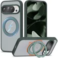 thumbnail image 1 of Compatible with Google Pixel 9/Pixel 9 Pro Case with 360° Magnetic Ring Stand [Compatible with Mag-Safe] Shockproof Translucent Phone Case for Google Pixel 9/Pixel 9 Pro 6.3", 1 of 7