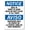 Warning Sign 2, variant on Bilingual OSHA Warning Universal Precautions Must Be Observed Metal Sign 12 x 8 Inches - Warning for Wall/Fence, Indoor Outdoor Lab, Medical, Safety Compliance