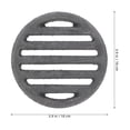 thumbnail image 2 of OULII Grille Ronde en Alliage de Fer Noir Ignifuge 1 Pcs, 2 of 8