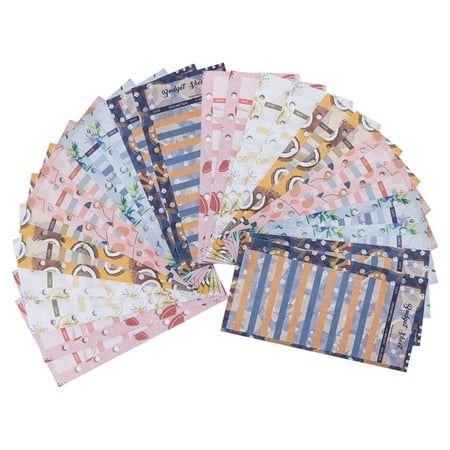 

24Pcs Fruit Pattern Budget Cards Loose Leaf Cash Binder Budget Sheets Business Budget Cards