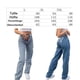 thumbnail image 2 of Pantalones vaqueros boyfriend de cintura alta para mujer, estampado de mariposas Y2K de los años 90, pierna ancha y recta, color azul (XL), 2 of 5
