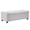 Beige, variant on IVV 48" Linen Upholstered Storage Ottoman Bench with Tufted Seating, Safety Hinge, and Rubber Wood Legs, for Entryway, Bedroom, Living Room (Gray)