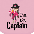 thumbnail image 4 of Inktastic I'm the Captain Pirate Girl Girls Baby Bib, 4 of 4