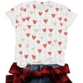 thumbnail image 4 of RXMEKW Short Sleeve Shirts for Women, Printed Tee with Round Neck, 4 of 5