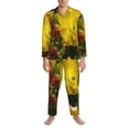 thumbnail image 3 of Balery Cactus Flowers Pijama para Hombre de Dos Piezas con Manga Larga, Conjunto de Dormir y Descanso Suave con Bolsillos-Large, 3 of 7