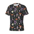 thumbnail image 3 of Rocae Mushrooms for Men's Moisture-Wicking Crew Tee - T-Shirt for Sports, Outdoor Activities, and Casual WearSmall, 3 of 9
