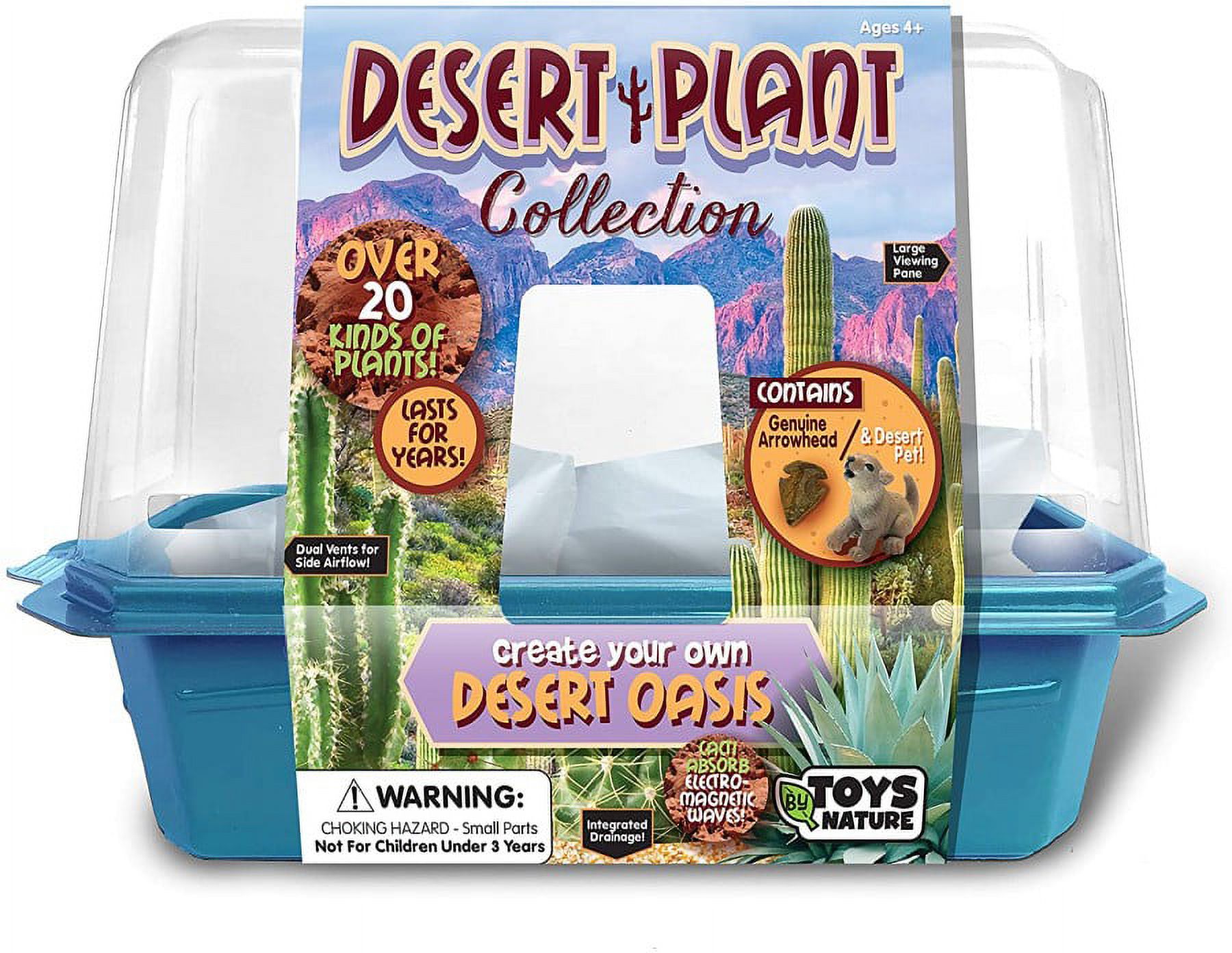 Toys By Nature - Desert Plant Collection - Indoor Micro-Garden Kit