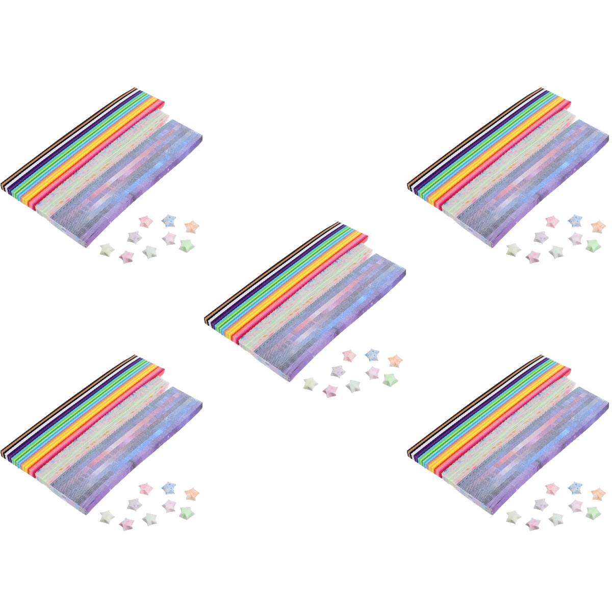 Hemoton 6450 Pcs  Paper Star Strips Star Paper Origami Star Paper Strips Party Origami Papers Paper Craft Supplies