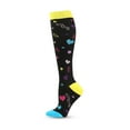 thumbnail image 5 of SGFCWSX Athletic Socks for Men,Knee-High Cartoon Running Fitness Outdoor Compression Socks Black L, 5 of 6