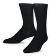 thumbnail image 3 of TeeHee Men's Bamboo Crew Dress Socks 3-pack (Mesh Pique Black, Grey, Navy), 3 of 4