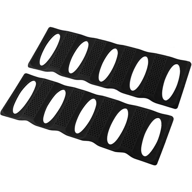 Organizador de nevera para organización y almacenamiento de despensa, paquete de 2 botellas, de silicona, para cocina, nevera, gabinete, encimera, soporte apilable para latas de soda, ahorro de