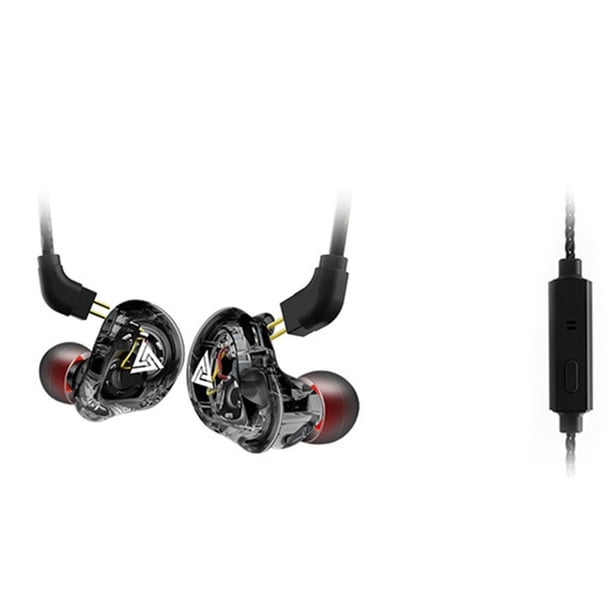 QKZ VK1 4DD Auriculares con cable desmontable Auriculares de alta fidelidad estéreo con supergraves con cable de 3,5 mm en la oreja Methold DZ7303-04B
