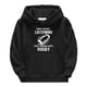 thumbnail image 2 of Gibobby Sudadera con capucha Niños Niñas al fútbol Regalo deportivo Sudadera para adolescentes Jugador de rugby vintage Deportes de rugby retro(Negro, 9-10 Años), 2 of 3