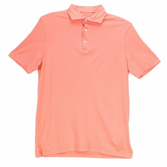 Fedeli Men's Salmon Zero MM. Jersey Giza Organic Shirt Polo - 48