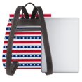thumbnail image 3 of Ratiio American Patriotic Stars And Stripes Pattern Womens Backpack Purse Leather Backpack Purse for Women Travel Fashion Backpack Designer Ladies Shoulder Bags, 3 of 4