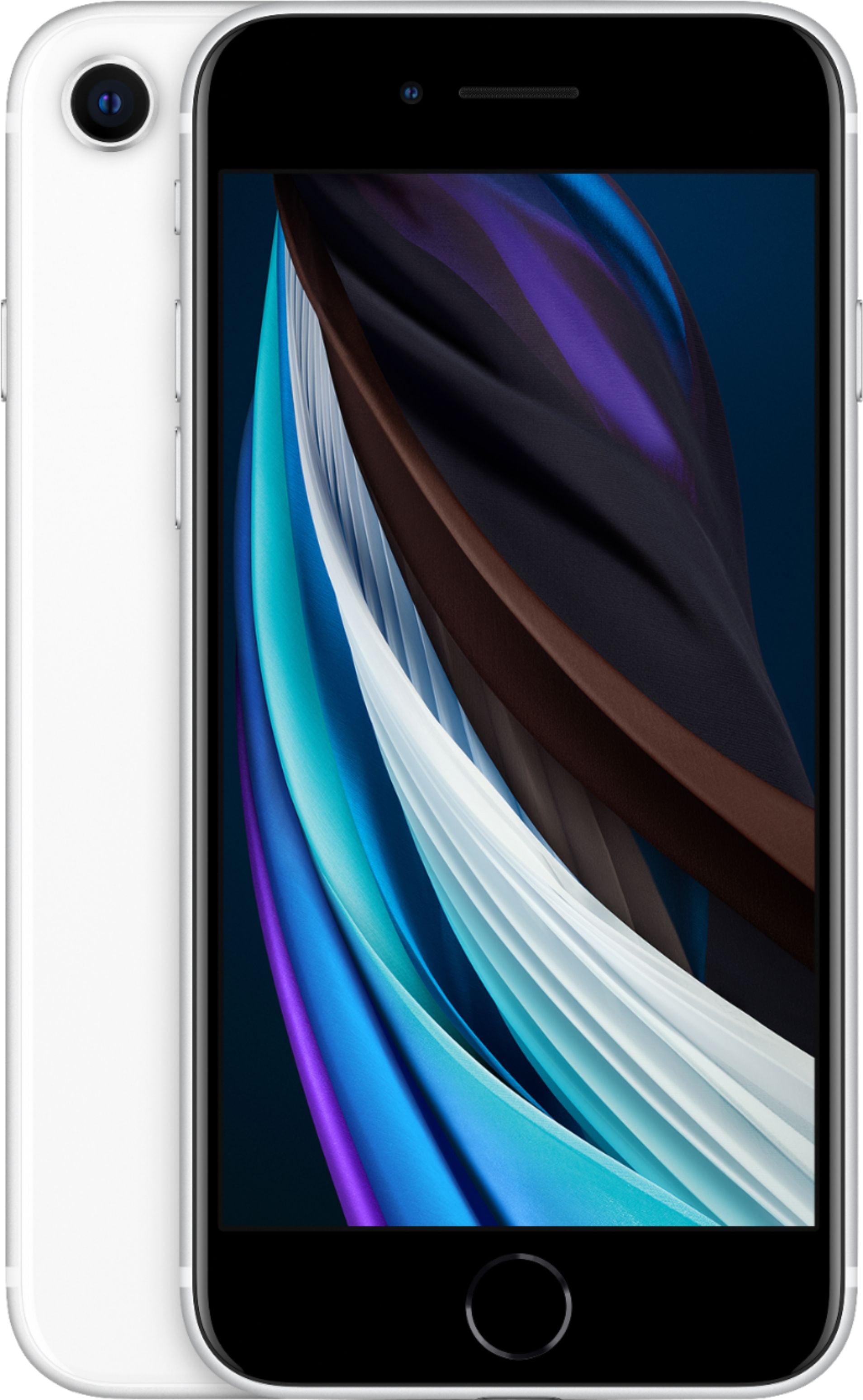 Restored Apple iPhone SE 2 64GB White LTE Cellular MHGF3LL/A