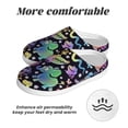 thumbnail image 6 of Balery Colorful Animals Pattern Women's Fuzzy Memory Foam Slippers Fluffy Winter House Shoes Indoor and Outdoor-44/45, 6 of 7