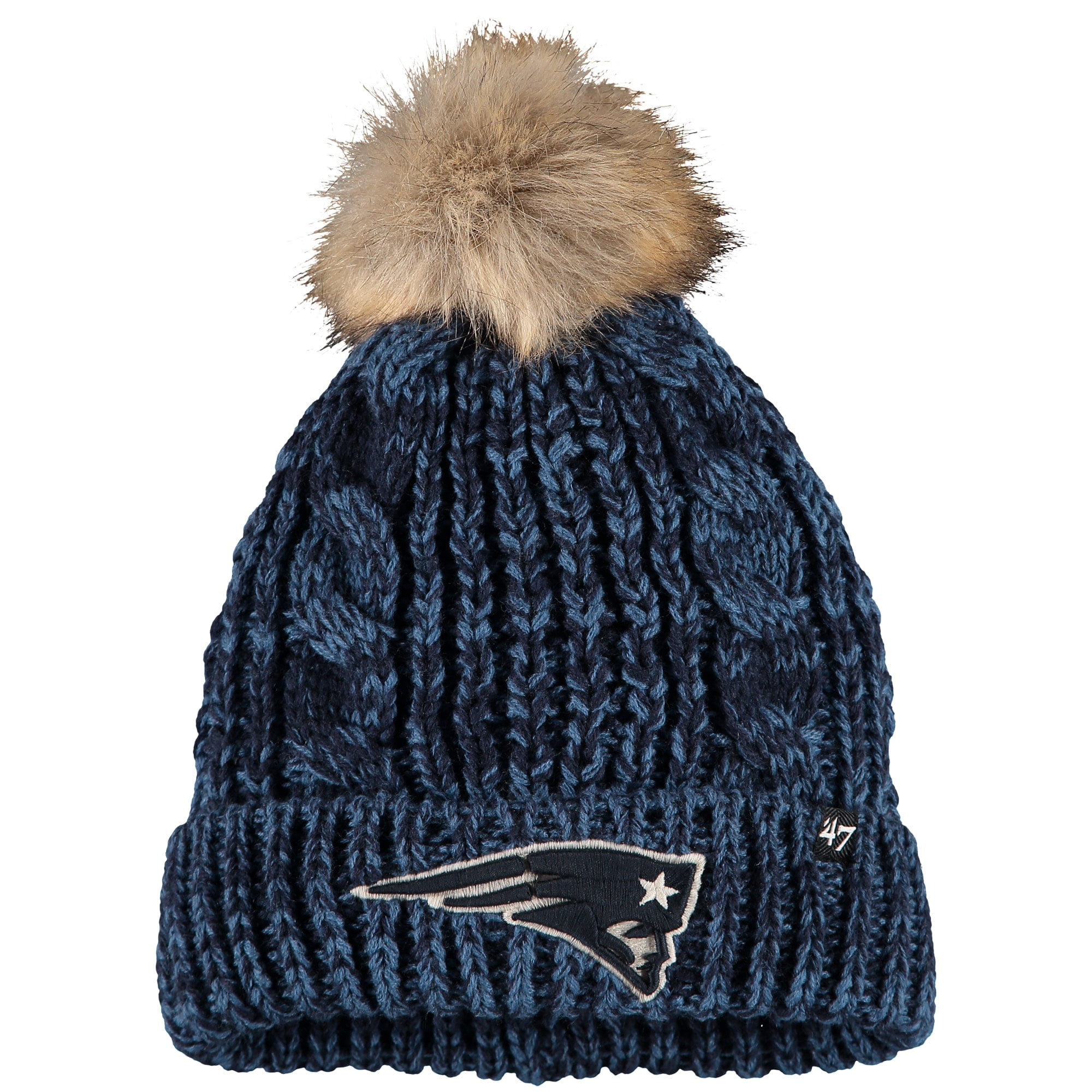 47 women's new england patriots meeko cuffed knit