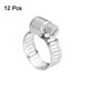 thumbnail image 3 of Abrazadera para mangueras Uxcell, ajustable de acero inoxidable de 1/2" a 3/4", abrazaderas de tornillo para línea de combustible, paquete de 12, 3 of 7