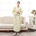 thumbnail image 6 of Lindreshi Robes for Women Fuzzy Unisex Winter Lengthened Coralline Plush Shawl Bathrobe Long Sleeved Robe Coat, 6 of 9