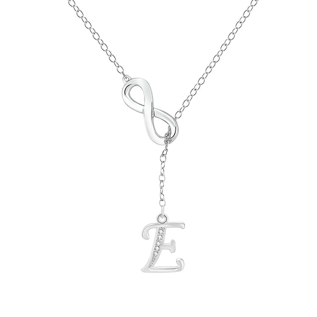 SIfdSeng Collier Initiale en Argent à Pompon en Forme de 8 pour Femmes Colliers en Argent pour Femmes A Z 26 Colliers Initiales Alphabet pour Adolescentes Bijoux