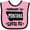 Pink and Black, variant on Inktastic Montana Someone Loves Me Boys or Girls Baby Bib