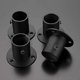 thumbnail image 3 of 4 Pack Stainless Steel Curtain Rod Brackets for Closet Curtain (Black), 3 of 5