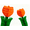Orange*2, variant on Paper Flower Centerpieces for Table Spring Party Decorations for Table Pastel Tulip Honeycomb Mothers Day Decoration, Floral Centerpieces for Easter Party Birthday Tea Party(2pc)