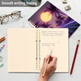 thumbnail image 4 of FORMRS 1-Subject Spiral Notebook 8" x 5" College Ruled 60 Refillable Sheet A5 Hard Cover, 2 Pack, Night Purple Road, 4 of 7