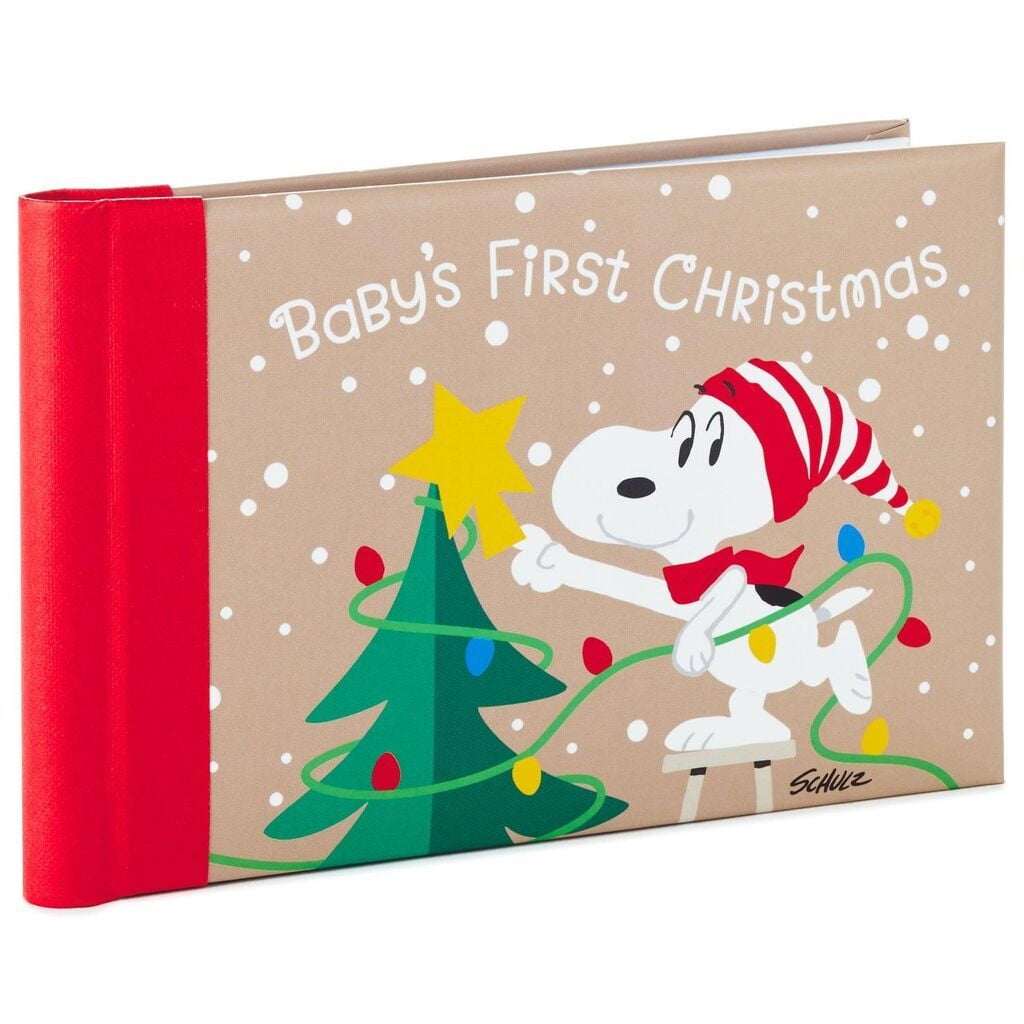 Hallmark Peanuts Snoopy Baby's First Christmas 2019 Brag Book Photo