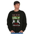 thumbnail image 4 of Xmas This My Ugly Christmas Sweater Sweatshirt for Men or Women Brisco Brands S, 4 of 6