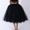 thumbnail image 3 of SBYOJLPB Women'S Skirts Women Mesh Tulletutu Skirt Bridesmaid Princess Skirt Bubble Maternity Skirt,Black, 3 of 7